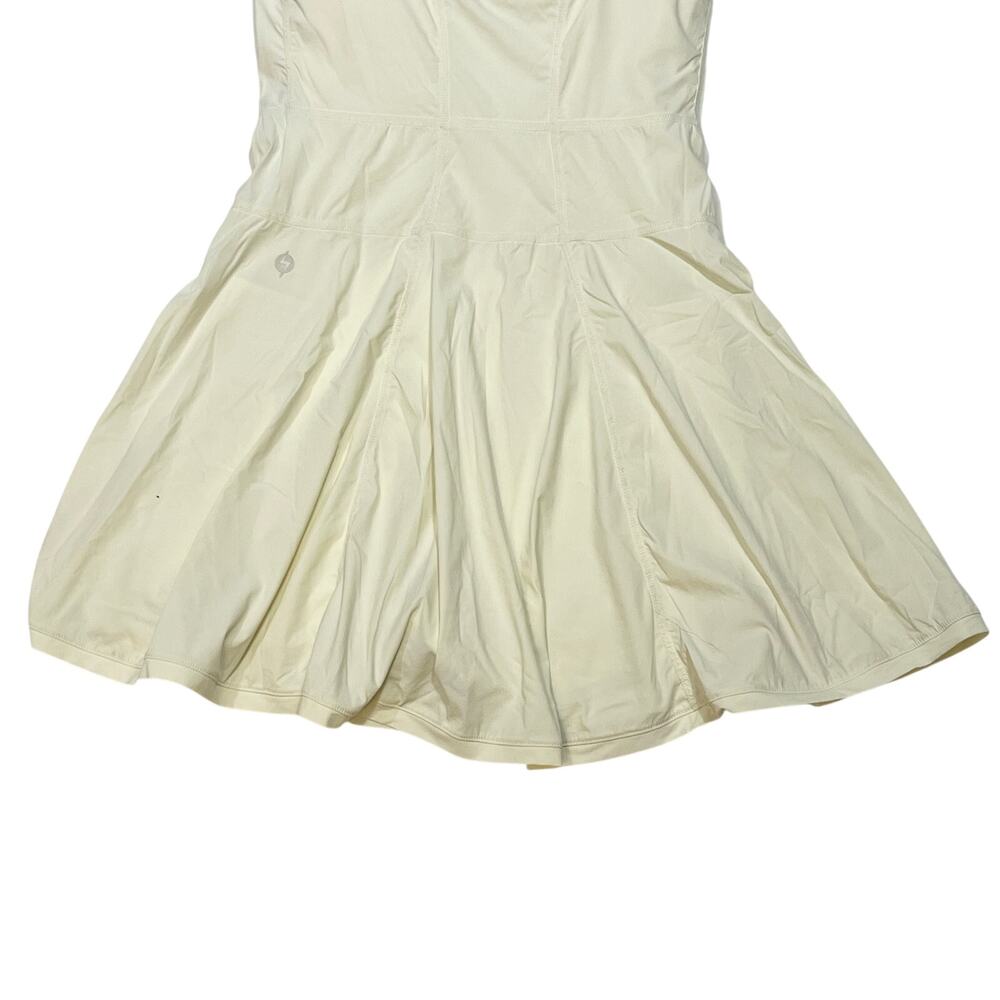Popflex Tie-Breaker Superdress Active Exercise Tennis Skirt Pockets White XS - Picture 4 of 5